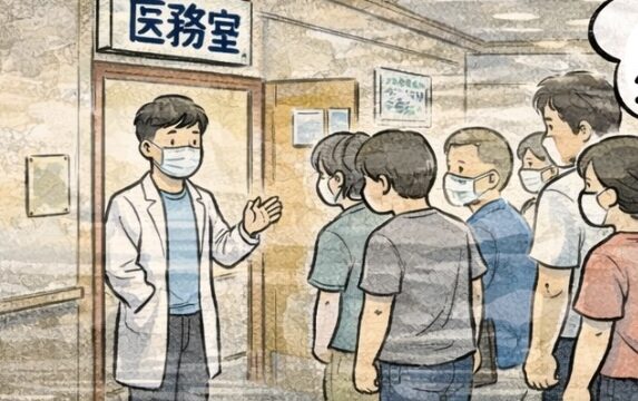 ピースボートの診療室（医務室）が満員で2時間待ちだった日の様子