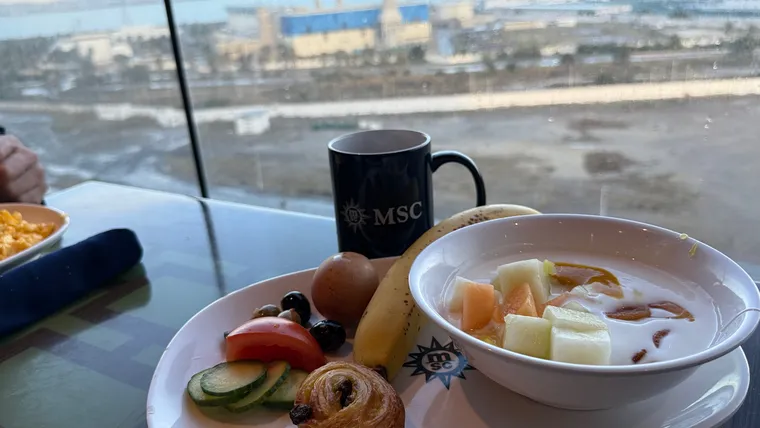 MSCスプレンディダ航海日の朝食