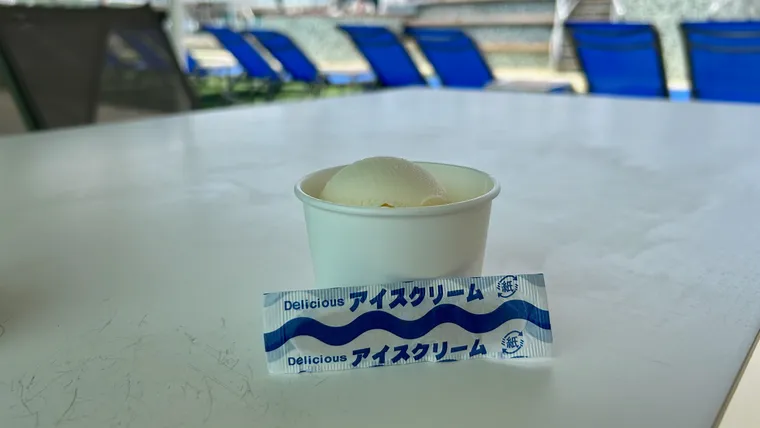 ピースボート船内で食べたアイスクリーム