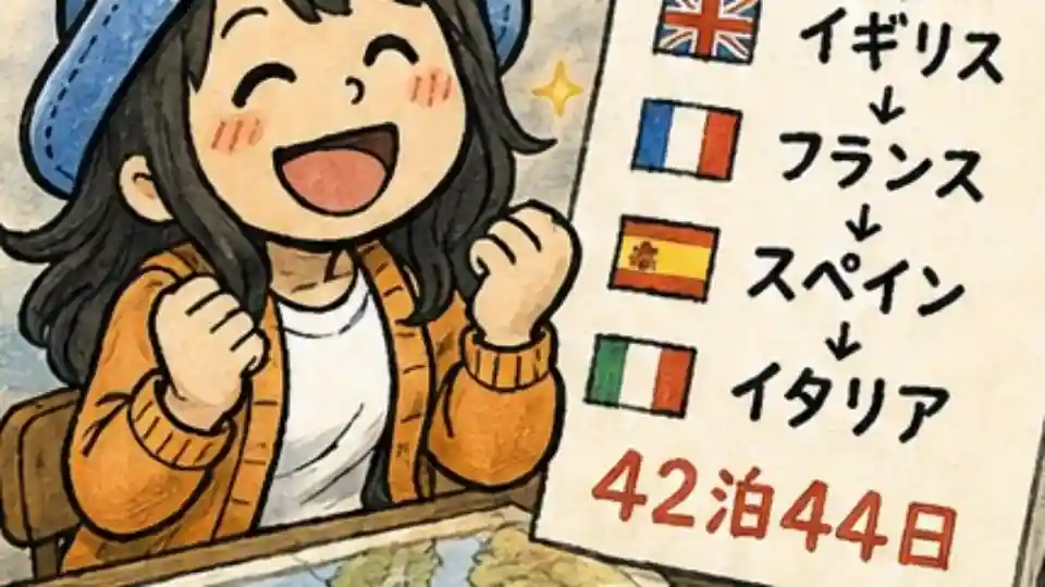 飛行機周遊よりクルーズに心が戻るAppyの漫画アイキャッチ