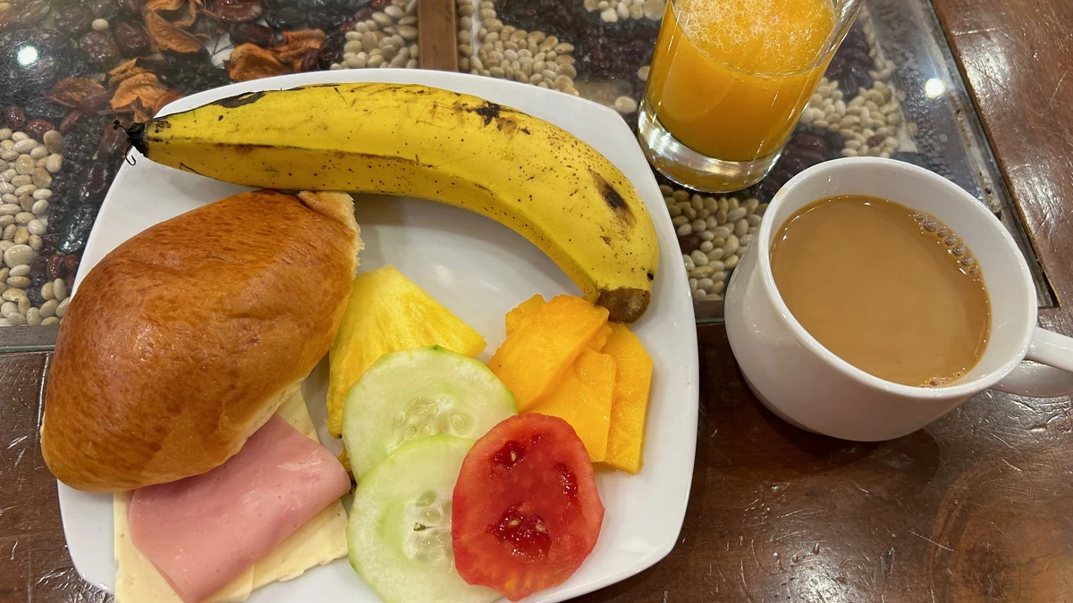サントゥアリオホテルで食べた朝食
